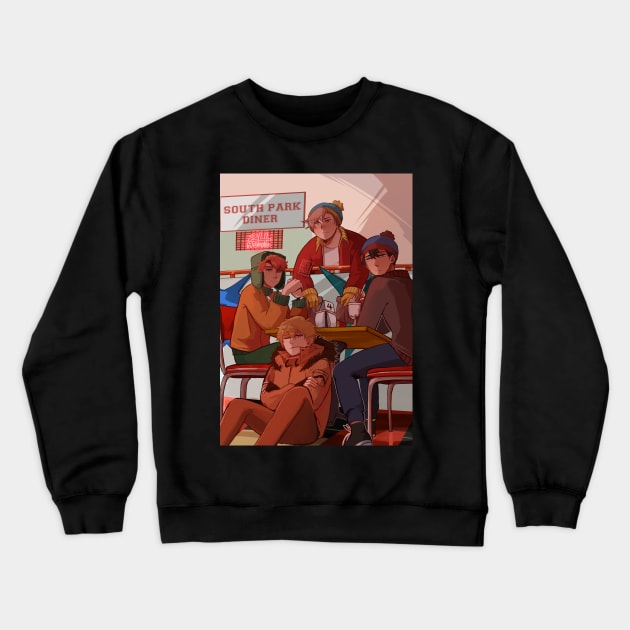 24 HOURS Crewneck Sweatshirt by emilyartstudios